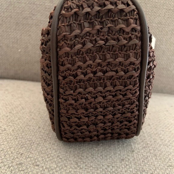 NWT Zara Woven Handbag with Gold Twist Handle - Picture 10 of 15